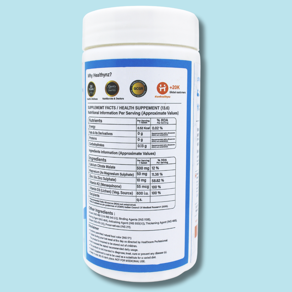 Healthynz Strong Cal Nutrition Facts