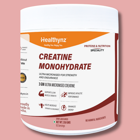 Healthynz Creatine Monohydrate Ultra Micronized, 250 gm (83 servings)