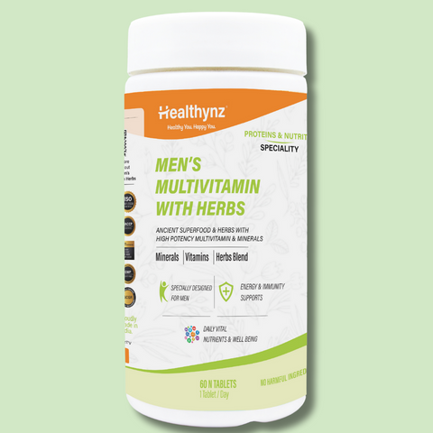 Healthynz Mens Multivitamin With Herbs, 60 tabs