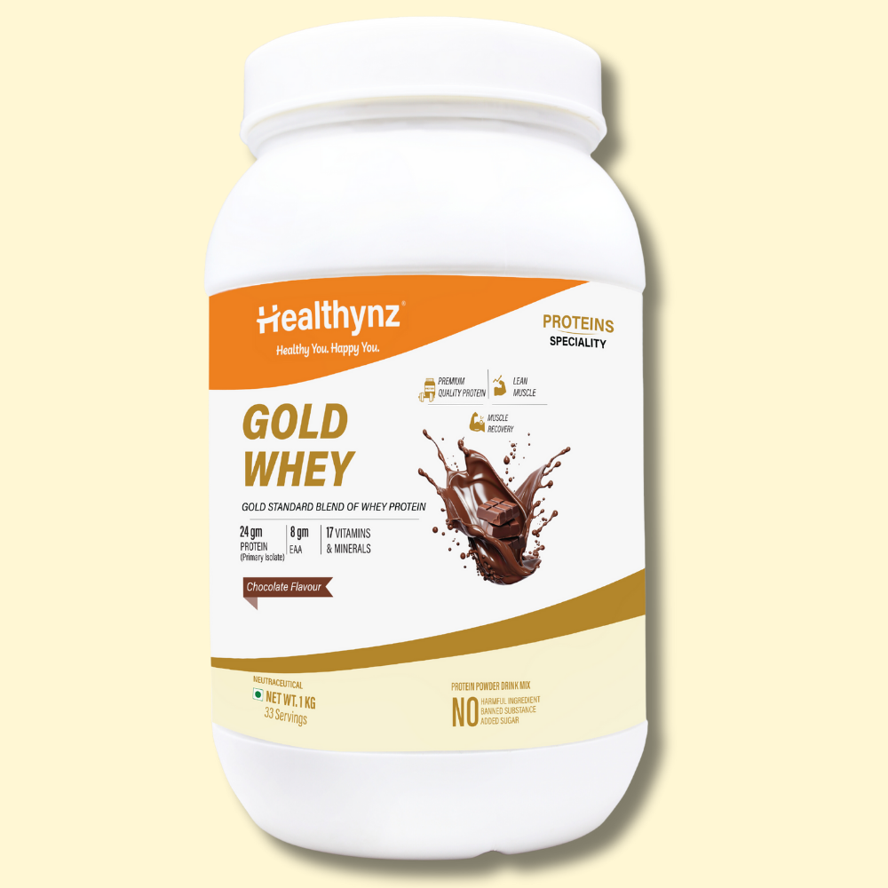 Healthynz Gold Whey Protein 1 Kg Chocolate