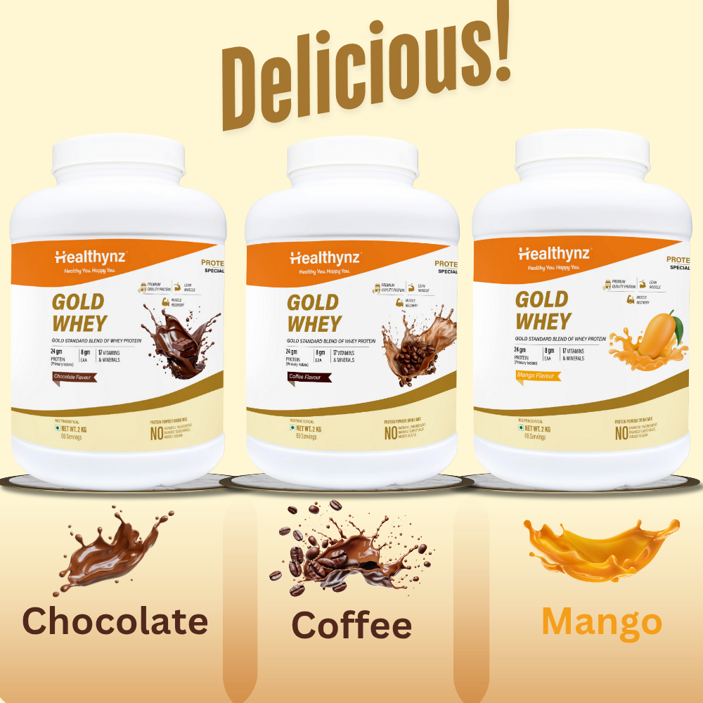 Healthynz Gold Whey Protein Flavours
